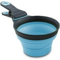 thumbnail image 2 of Dexas Popware for Pets Collapsible KlipScoop, 1/2 Capacity, Gray/Blue, 2 of 3
