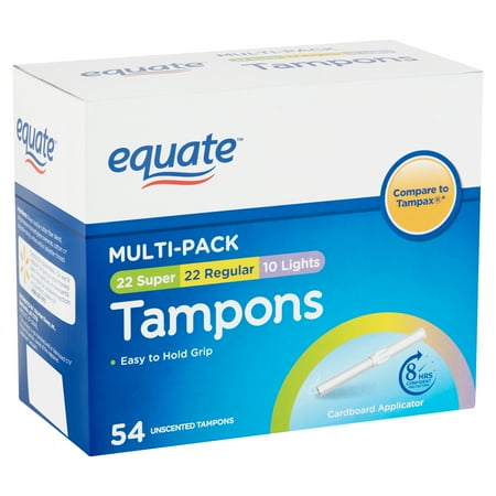 Equate Unscented Tampon Multi Pack Light Regular And Super