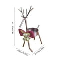 thumbnail image 3 of JVBTVB Christmas Reindeer Candle Holder - Gold Metal Elk Ornament with Bow Bells for Holiday Table Centerpiece, Festive Home Decor, Tree Decoration, 3 of 6
