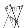 thumbnail image 3 of Amdohai Camping Storage Rack Outdoor Cookware Hanger Aluminum Clothes Drying Tripod Multifunctional Picnic Organizer Stand with Carrying Bag, 3 of 7
