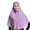 Light Violet, variant on QASIEATN Festival Accessories for Women Ramadan Muslim Women Adjustabke Solid Color 80 Cm Hijab Strechy Pull On 31.5 Inch Hijab