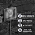 thumbnail image 4 of Hubbell 2-Gang Vertical Mount Non-Metallic In-Use Outdoor Outlet Cover, 4 of 7