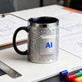 thumbnail image 4 of Taza de acero inoxidable con resina y tecnología de conservación del calor, con diseño de chip, para café y cerveza, ideal como regalo para aficionados a la tecnología., 4 of 8