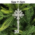 thumbnail image 3 of 5 piezas de adornos navideños para el hogar, adornos acrílicos de cristal, copos de nieve, alce, colgantes para árbol de Navidad, regalo de Año Nuevo 2024, 3 of 5