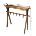 thumbnail image 2 of Miumaeov Wooden Portable Picnic Rack Outdoor Grill Rack Storage Table Shelf for Picnic, Camping, BBQ, 2 of 24