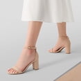 thumbnail image 4 of Dream Pairs Sandalias de tacón bajo con tiras para mujer Dream Pairs CHUNK, 4 of 6