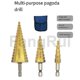 thumbnail image 4 of For Pagoda Drill Hexagonal Handle Straight Slot Three-piece Set, 4 of 5