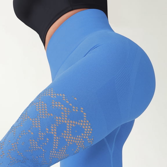 Warop Women's Yoga Leggings, Butt-Lifting High-Waisted with Tummy Control, Breathable Mesh for Fitness and Outdoor Activities, for Daily Wear