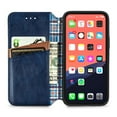 thumbnail image 6 of Dteck Case for Apple iPhone 13 mini 5.4-inch,Luxury Leather Card Holder Wallet Hybrid Rubber Flip Magnetic Case Kickstand Protective Phone Cover,Blue, 6 of 7