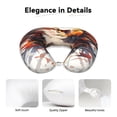 thumbnail image 4 of KLL Colorful Abstract Eagle Pattern Memory Foam Cervical Neck Pillow Versatile U-Shaped Pillows for Home/Office/Camping/Travelling/Soft Washable Cover, 4 of 8