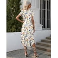 thumbnail image 4 of Ekouaer Womens Nightgowns Long Moo Moos for Women Pleated Short Sleeves House Dress with Pockets -, 4 of 5