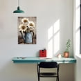 thumbnail image 5 of ZHONGYUTONG Farmhouse Canvas Rustic Daisy Wall Art Country Flowers Picture Vintage Floral Vase Painting for Bathroom Decor Framed (20.00" x 30.00"), 5 of 5