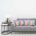 thumbnail image 3 of Ambesonne Colorful Throw Pillow Cover 4 Pack, Girl Boy Dogs, 16", Multicolor, 3 of 5