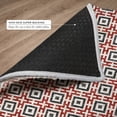 thumbnail image 6 of Addison Rugs Dream Shag Premium Machine Washable Transitional Modern Squares Red Runner Rug, 2'3" x 7'6", 6 of 8