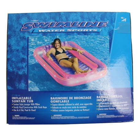 swimline suntan tub lounge float