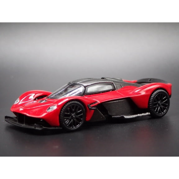 Open Box 2021-2024 ASTON MARTIN VALKYRIE SUPER CAR RED 1/64 SCALE DIECAST MODEL CAR