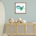 thumbnail image 4 of Stupell Industries Coastal Hula Skirt Whale Brown Floating Frame Canvas Art, 25 x 25, by Lanie Loreth, 4 of 8