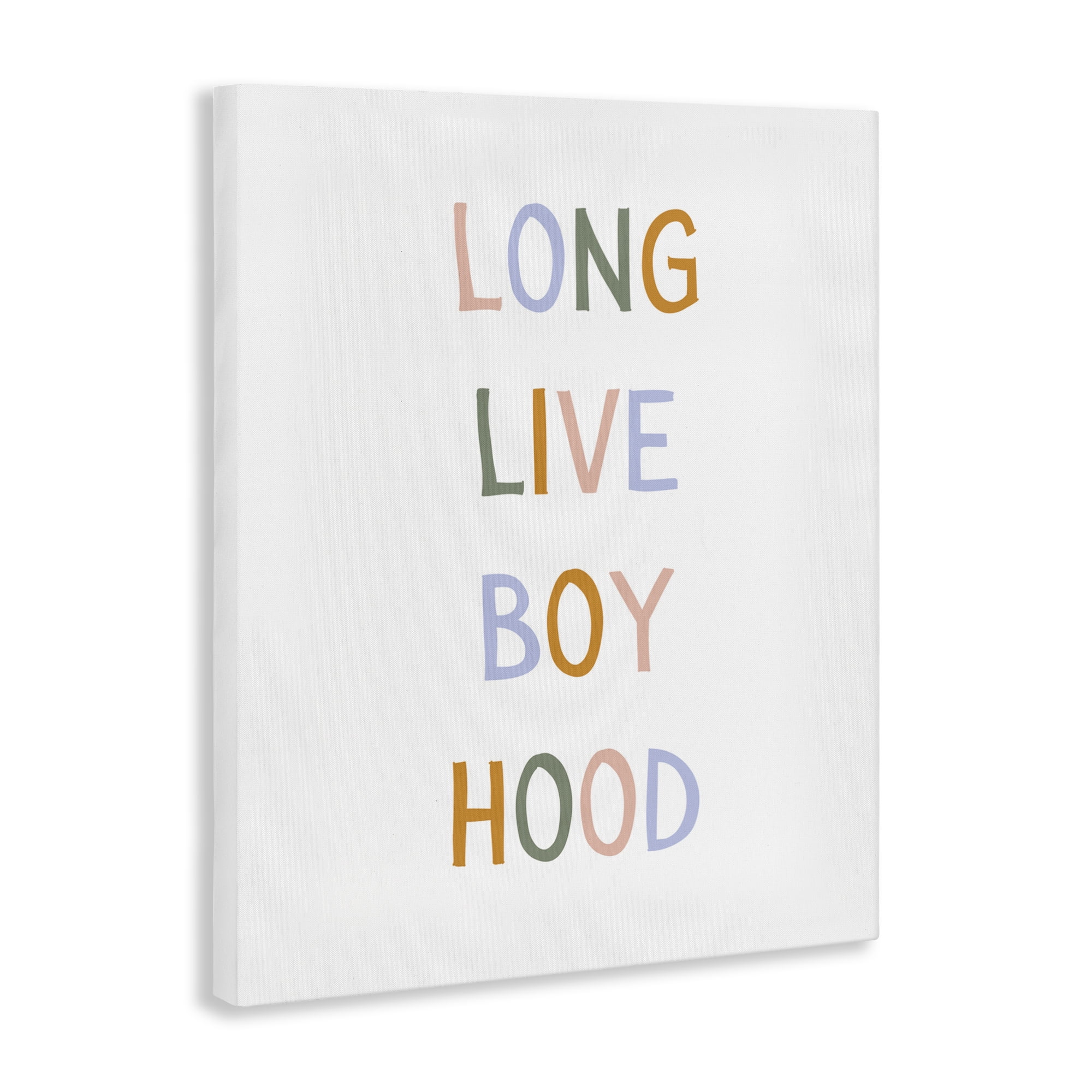 Stupell Industries Long Live Boy Hood Canvas Wall Art, design by Katie Griggs