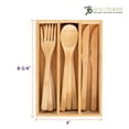 thumbnail image 4 of Totally Bamboo 12-Piece Bamboo Flatware Set with Portable Storage Case, 4 of 7