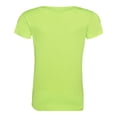 thumbnail image 2 of Just Cool- Camiseta de deporte lisa para chica/mujer (Verde Eléctrico), 2 of 2