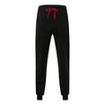 thumbnail image 6 of MSJUHEG Mens Sweatpants Men'S Pants Male Fitness Running Trousers Drawstring Loose Waist Solid Color Pants Pocket Loose Fleece Sweatpants Sweatpants For Men Red L, 6 of 7