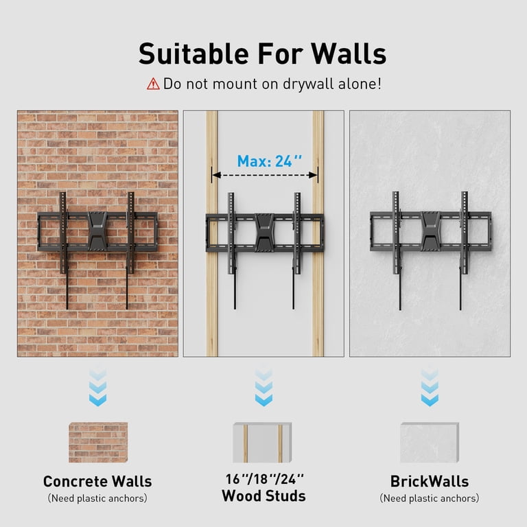 Mountftv Tilting TV Wall Mount for 37-82 Inch Flat Screens photo 7
