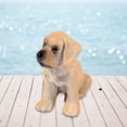 thumbnail image 4 of WREESH Dog Statue Plastic Puppy Doll Hand-painted Simulation Dog Animal Exquisite Gift, 4 of 5