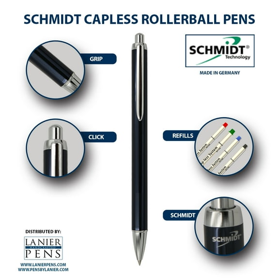 Schmidt Capless Rollerball Pen - Blue