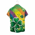 thumbnail image 6 of Awdenio Tshirts Shirts for Men St Patricks Day Shirt Shamrock Printed Retr Short Sleeve Casual Button Down Holiday Shirts, 6 of 6