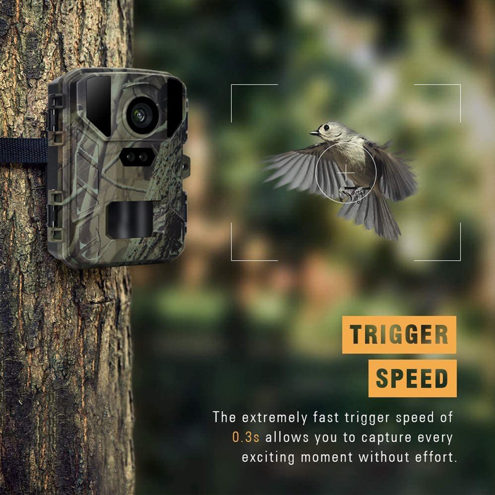 Mini Trail Camera 24MP 1080P Night Vision Waterproof Hunting Camera
