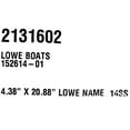 thumbnail image 4 of Lowe Boat Emblem Decal 2131602 | 2014 SS Silver 20 1/4 x 1 3/4 Inch, 4 of 4