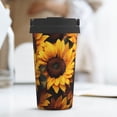 thumbnail image 6 of Uemuo Vibrant Sunflower Blooms Print Carry Insulated Coffee Mug, Travel Mug with Hidden Handle, Insulated Coffee Flask, Leak-proof Travel Mug Insulated Mug for Office, 6 of 8