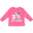 thumbnail image 3 of Inktastic 3rd Birthday Zoo Elephant Childs Boys or Girls Long Sleeve Toddler T-Shirt, 3 of 5