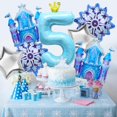 thumbnail image 3 of Set de globos para fiesta Gretion, 5.º cumpleaños, copo de nieve invernal, 3 of 8