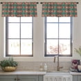 thumbnail image 3 of LALILO Kitchen Curtain Valance Geometric Ethnic And Tribal Rod Pocket Window Curtain 52"x 18" Set of 2, 3 of 5