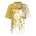 thumbnail image 5 of Fiudx Tops para Mujer Blusa con Botones y Cuello Vuelto de Manga Corta con Estampado Cómodo E Informal para Mujer a La Moda, 5 of 5