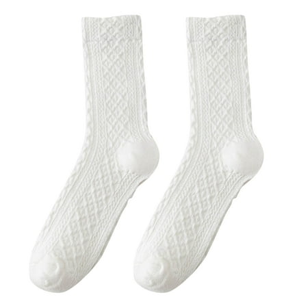 

WOXINDA Women Autumn And Winter Matching Thickened Warm Mid Tube Socks Women Thick Socks Womens No Seam Socks