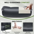 thumbnail image 6 of JONPONY Tall Office Chair for Standing Desk, Ergonomic High Leather Executive Office Chair with Flip-up Armrest,and Adjustable Foot Ring for Counter Height Desk,Black, 6 of 13