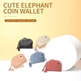 thumbnail image 5 of Sac à Pièces mini Éléphant en Cuir Véritable, 5 of 5