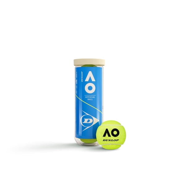 DUNLOP Tennis Ball Australian Open - for Clay Court, Hard Court and Turf 3 Balls