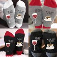 thumbnail image 4 of WREESH Unisex Christmas Stockings Long Socks Running Socks Winter Cotton Socks For Men And Mid Tube Socks Ins Fashion Colored Breathable Socks Red, 4 of 4
