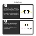 thumbnail image 4 of Naiovety Manillar de freno para bicicletas, piezas modificadas profesionales, componente de ciclismo, palancas de freno para bicicletas, accesorios de Bicicletas eléctricas Amarillo Naiovety OD025286-01, 4 of 6
