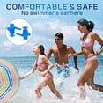 thumbnail image 3 of Tapones para los oídos para entusiastas del agua, tapones para los oídos de silicona suave para natación muy cómodos, seguros y reutilizables para diversos deportes acuáticos (incluye blanco, azul,, 3 of 7