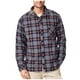 thumbnail image 1 of Blusa y camisa de manga larga con cuello vuelto para hombre, blusa informal a cuadros con botones y bolsillos, blusa de poliéster para hombre, 1 of 6