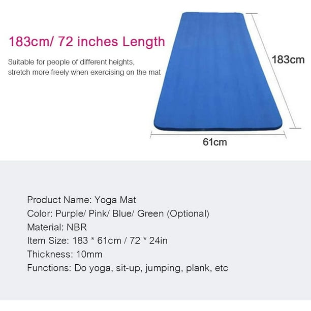 IBF Iron Body Fitness Extra-Thick Yoga Mat - 6 mm (0.24 in.) - Non-Slip  Surface - Ideal Exercise Mat for Yoga, Pilates, Gymnastics, Home Gym -  Green 