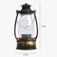 thumbnail image 5 of Queroig Vintage Flameless Christmas Lamp PP Table Centerpiece LED Storm Lantern Xmas Decoration, 5 of 8