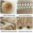 thumbnail image 3 of Naxoaeo Clearance Womens Beanie and Scarf Set for Girls Warm Knit Winter Ski Hat with Fleece Lined, Elastic Warm Conjoined Ear Protection Knitted Hat, Winter Beanie Hat Scarf, 3 of 5