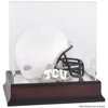 TCU Horned Frogs Mahogany Logo Mini Helmet Display Case with Mirror Back