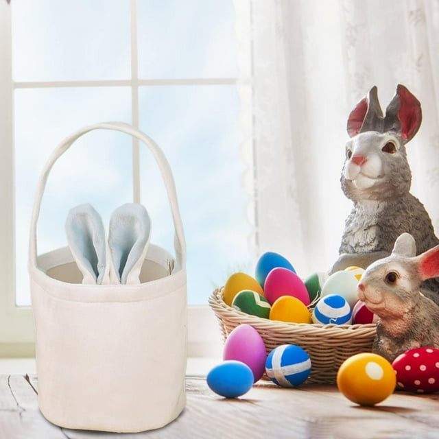 Event Party Decor Easter Rabbit Handbag Rabbit Ear Basket Party Gift Box Packaging Easter Egg Box Candy Bag