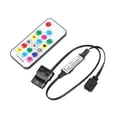 thumbnail image 4 of 5V 2.4G 17 teclas RGB LED Tira de luz Control remoto para caja de PC (3 pines a 4 pines), 4 of 8